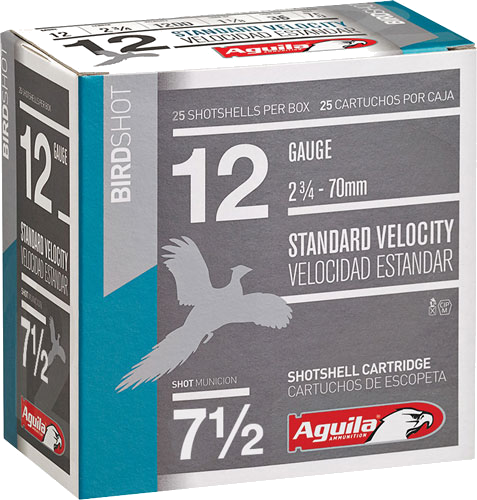Aguila Shotshell 12 Gauge #7.5 Shot Ammunition – 250 Rounds
