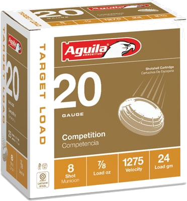 Aguila Shotshell 20 Gauge #8 Shot Ammunition – 250 Rounds