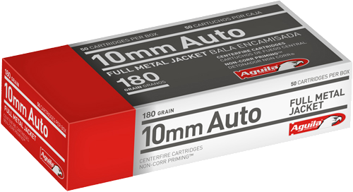Aguila 10mm 180 Grain Full Metal Jacket Ammunition – 50 Rounds