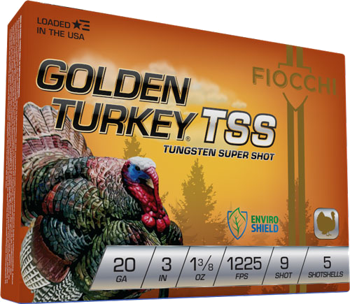 Fiocchi Golden Turkey Tss 20 Gauge #9 Shot Ammunition – 5 Rounds