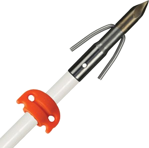AMS Bowfishing Fiberglass Arrow Chaos Point White with Ss