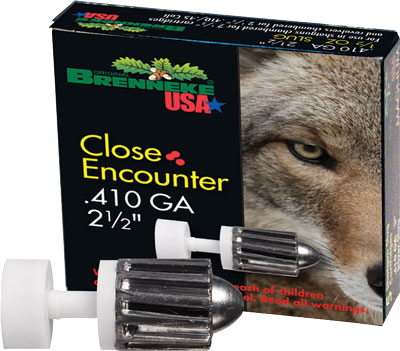 Brenneke USA Close Encounter 410 2.5" 1/4 oz SLUG Ammunition – 5 Rounds