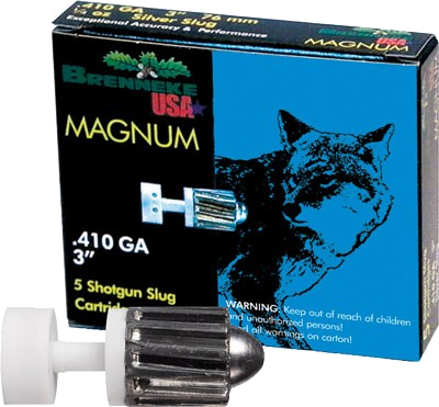 Brenneke USA Classic 410 3" 1/4 oz SLUG Ammunition – 5 Rounds