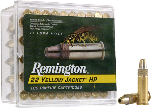 Remington Yellow Jacket .22 LR 33 Grain Hollow Point Ammunition – 100 Rounds