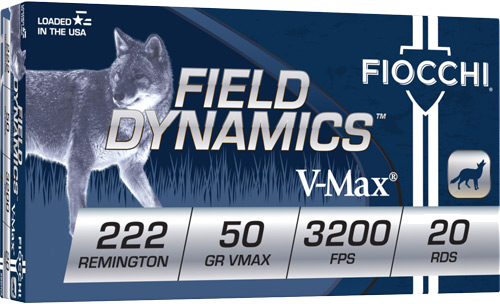 Fiocchi 50 Grain Ammunition – 20 Rounds