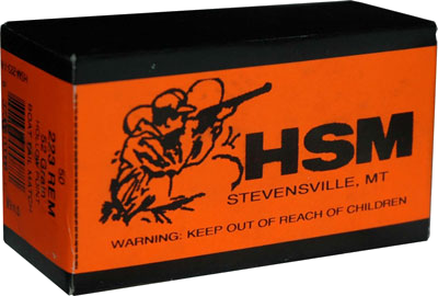 HSM Ammo .223 Rem 52 Grain BTHP Ammunition – 50 Rounds