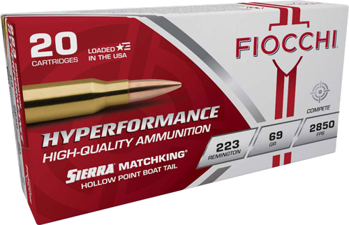 Fiocchi .223 Rem 69 Grain Ammunition – 20 Rounds