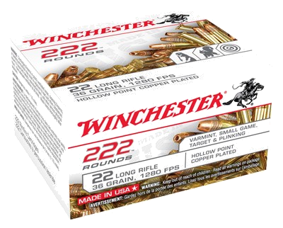 Winchester .22 LR 36 Grain Hollow Point Ammunition – 222 Rounds