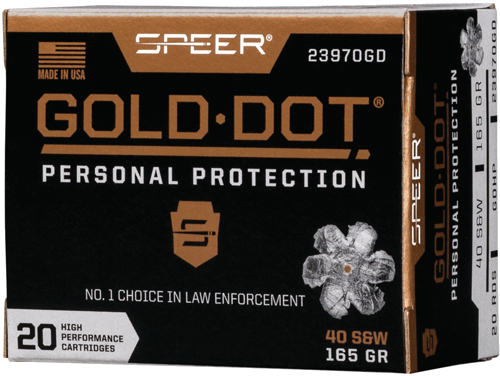 Speer Dot .40 S&W 165 Grain Ammunition – 20 Rounds