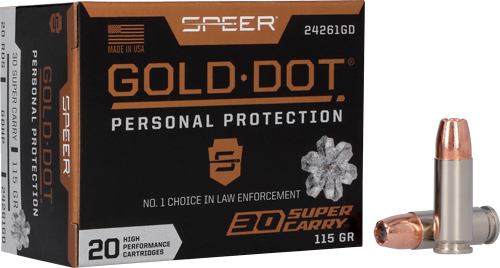Speer Dot 30 Super Carry 115 Grain Ammunition – 20 Rounds
