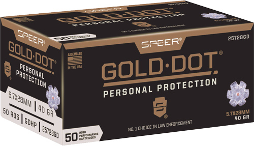 Speer Dot 5.7x28 5.7x28mm 40 Grain Ammunition – 50 Rounds