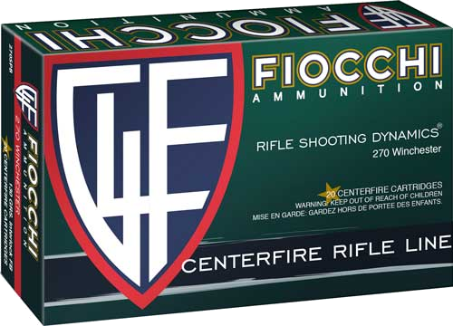 Fiocchi .270 Win 130 Grain Ammunition – 20 Rounds