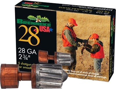 Brenneke USA 28 Gauge SLUG Ammunition – 5 Rounds