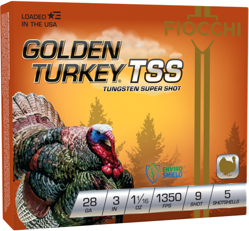 Fiocchi Golden Turkey Tss 28 Gauge #9 Shot Ammunition – 5 Rounds