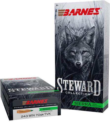 Barnes Steward .243 Win 70 Grain Ammunition – 20 Rounds