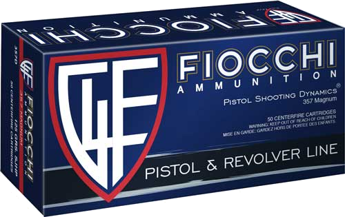 Fiocchi .357 Magnum 125 Grain Jacketed Hollow Point Ammunition – 50 Rounds