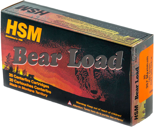 HSM Ammo Bear 357 Maximum 180 Grain Ammunition – 20 Rounds