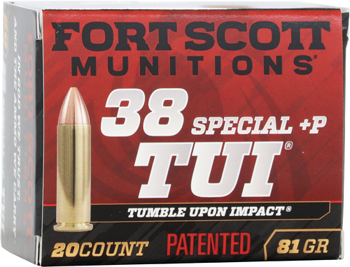 Fort Scott 38+p Tui 81 Grain Ammunition – 20 Rounds