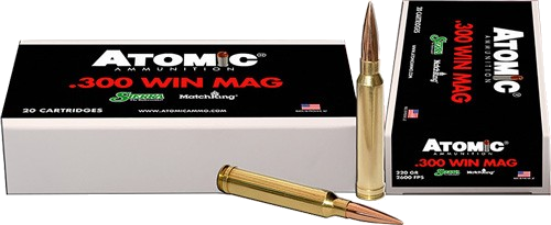 Atomic Ammunition .300 Win Mag 220 Grain Ammunition – 20 Rounds