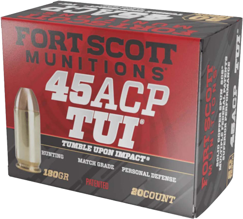 Fort Scott .45 ACP 180 Grain Ammunition – 20 Rounds