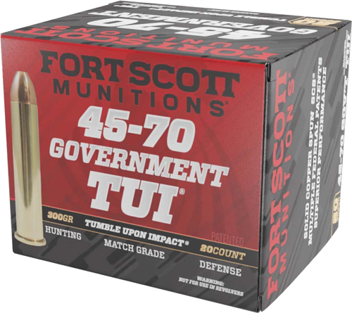 Fort Scott .45-70 Govt 300 Grain Ammunition – 20 Rounds