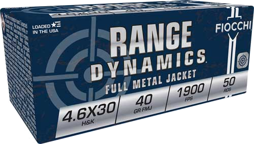 Fiocchi 4.6x30 40 Grain Full Metal Jacket Ammunition – 50 Rounds