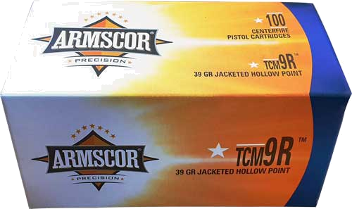 Armscor 22tcm9r 39 Grain Jacketed Hollow Point Ammunition – 100 Rounds