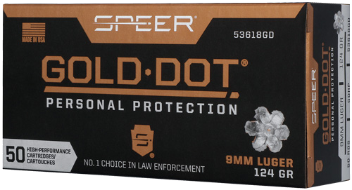 Speer Dot 9mm 124 Grain Ammunition – 50 Rounds