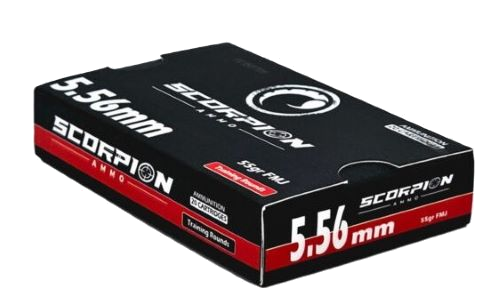 Scorpion Ammo 5.56x45 55 Grain Full Metal Jacket Ammunition – 20 Rounds
