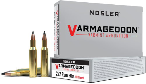 Nosler Bullets Varmageddon 50 Grain Ammunition – 20 Rounds