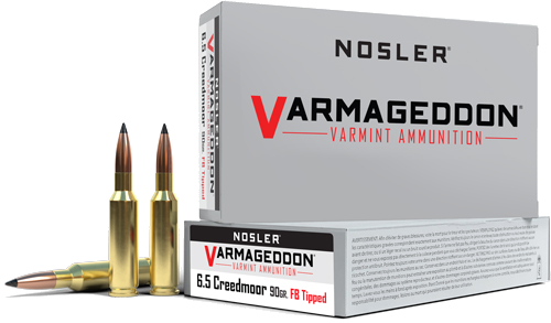 Nosler Bullets Varmageddon 6.5 Creedmoor 90 Grain Ammunition – 20 Rounds