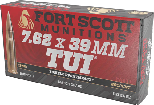 Fort Scott 7.62x39 117 Grain Ammunition – 20 Rounds