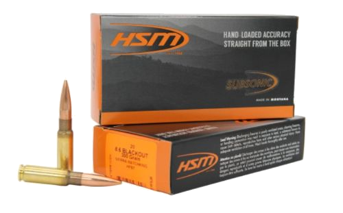 HSM Ammo Subsonic 8.56 Blackout BTHP Ammunition – 20 Rounds