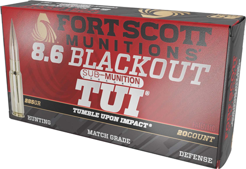 Fort Scott 8.6 Blackout 285 Grain Ammunition – 20 Rounds