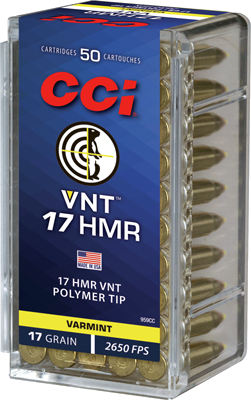 Cci Vnt .17 HMR 17 Grain Ammunition – 50 Rounds