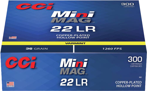 Cci Mini .22 LR 36 Grain Hollow Point Ammunition – 300 Rounds