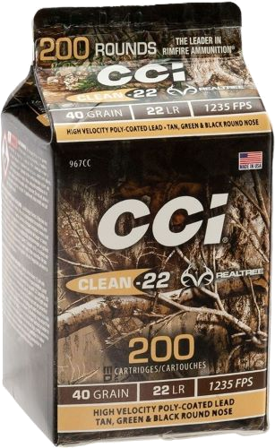 Cci Clean .22 LR 40 Grain Ammunition – 200 Rounds