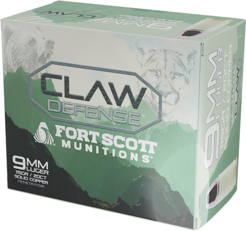 Fort Scott 9mm 115 Grain Ammunition – 20 Rounds