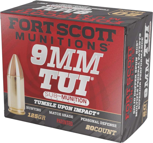 Fort Scott 9mm 125 Grain Ammunition – 20 Rounds