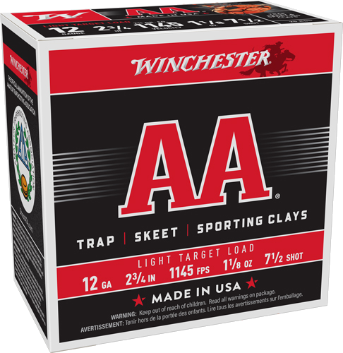 Winchester AA 12 Gauge #7.5 Shot Ammunition