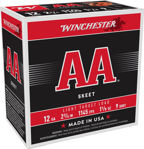 Winchester AA 12 Gauge #9 Shot Ammunition – 250 Rounds
