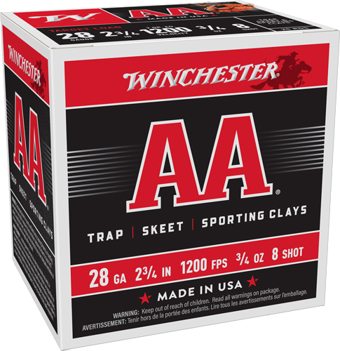 Winchester AA 28 Gauge #8 Shot Ammunition – 250 Rounds