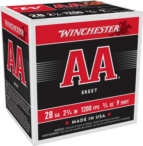 Winchester AA 28 Gauge #9 Shot Ammunition – 250 Rounds