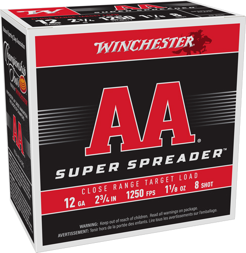 Winchester AA 12 Gauge #8 Shot Ammunition – 250 Rounds