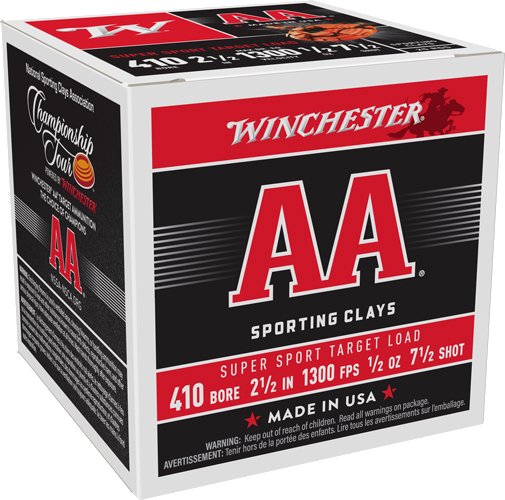 Winchester AA 410 2.5" 1/2 oz 7.5 Shot Ammunition – 250 Rounds