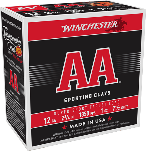Winchester AA 12 Gauge #7.5 Shot Ammunition – 250 Rounds