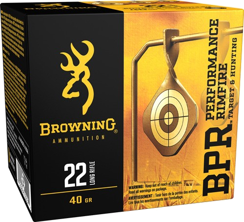 Browning Ammo .22 LR 40 Grain Ammunition – 400 Rounds