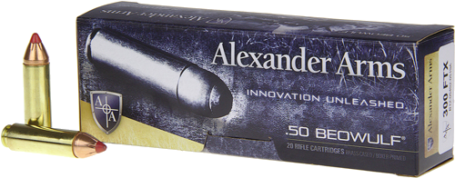 Alexander Arms 50 Beowulf 300 Grain Ammunition – 20 Rounds