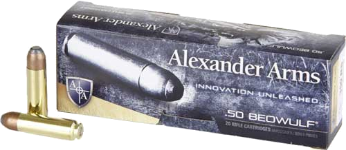 Alexander Arms 50 Beowulf 400 Grain Ammunition – 20 Rounds