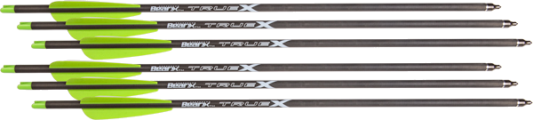 Bear Archery X Truex Crossbow Bolts 20" Carbon 6-Pack